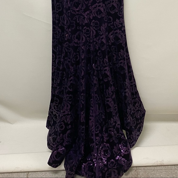 Montage by MON CHERI PURPLE sequins MOB LONG SLEEVE GOWN - Picture 11 of 16